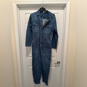 Universal thread denim jumpsuit